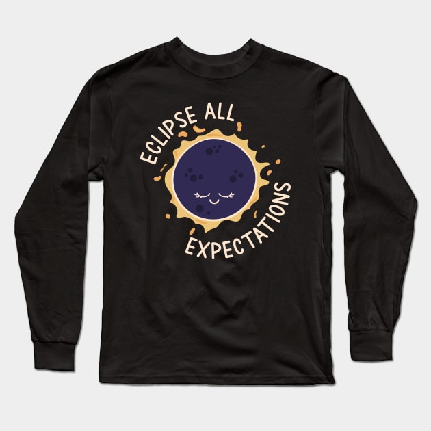 Eclipse Expectations Long Sleeve T-Shirt by SunburstGeo